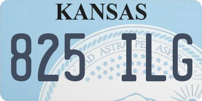 KS license plate 825ILG