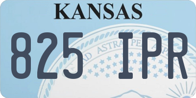 KS license plate 825IPR