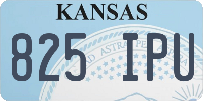 KS license plate 825IPU