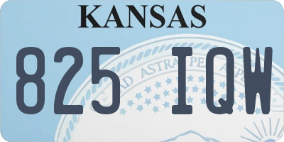 KS license plate 825IQW