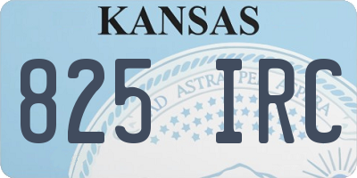 KS license plate 825IRC