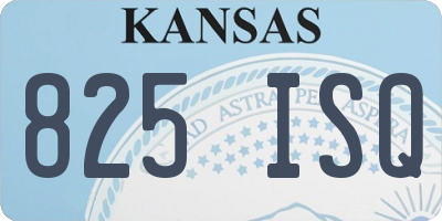 KS license plate 825ISQ