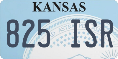 KS license plate 825ISR