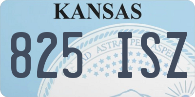 KS license plate 825ISZ