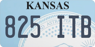 KS license plate 825ITB