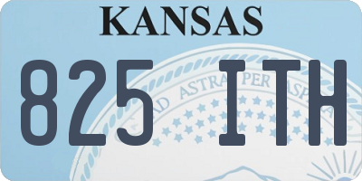 KS license plate 825ITH