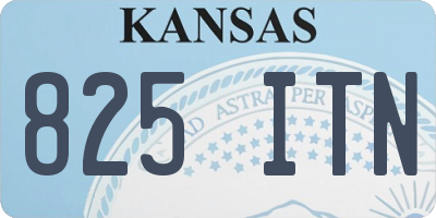 KS license plate 825ITN