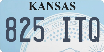 KS license plate 825ITQ