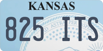 KS license plate 825ITS