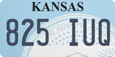 KS license plate 825IUQ