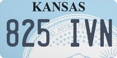 KS license plate 825IVN
