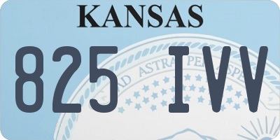 KS license plate 825IVV