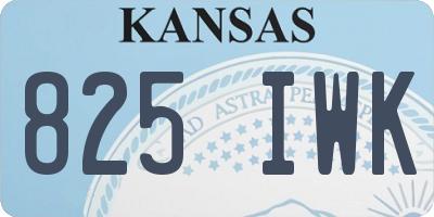 KS license plate 825IWK