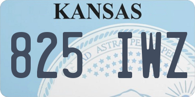 KS license plate 825IWZ