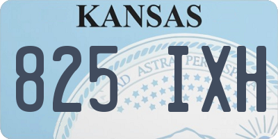 KS license plate 825IXH