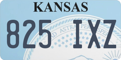 KS license plate 825IXZ