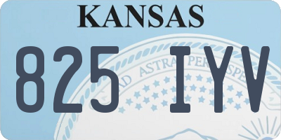 KS license plate 825IYV