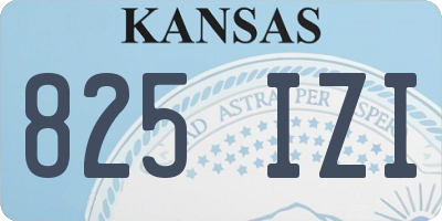 KS license plate 825IZI