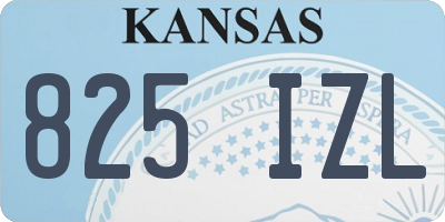 KS license plate 825IZL