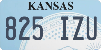 KS license plate 825IZU