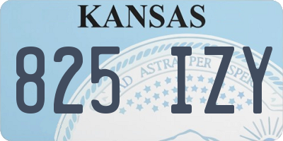 KS license plate 825IZY