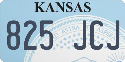 KS license plate 825JCJ
