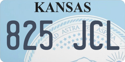 KS license plate 825JCL