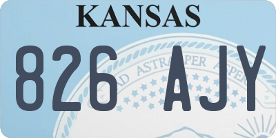 KS license plate 826AJY