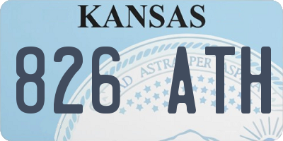 KS license plate 826ATH