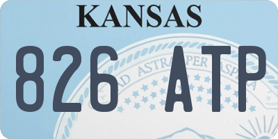 KS license plate 826ATP
