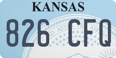 KS license plate 826CFQ
