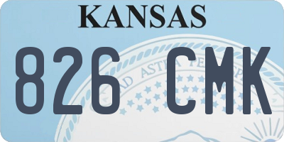 KS license plate 826CMK