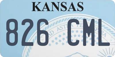 KS license plate 826CML