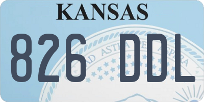 KS license plate 826DDL
