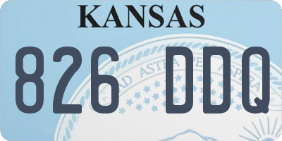 KS license plate 826DDQ