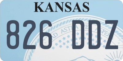 KS license plate 826DDZ