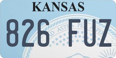 KS license plate 826FUZ