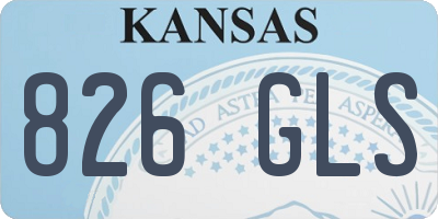 KS license plate 826GLS