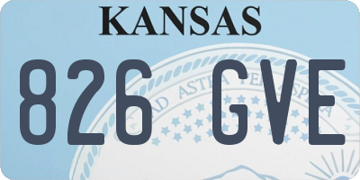 KS license plate 826GVE