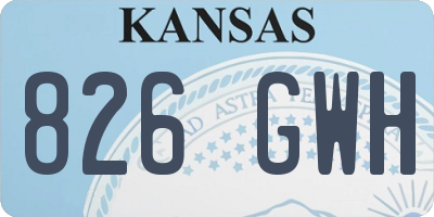 KS license plate 826GWH