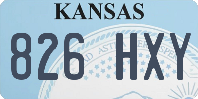 KS license plate 826HXY