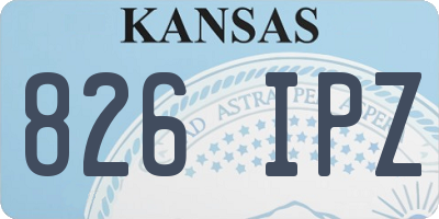 KS license plate 826IPZ