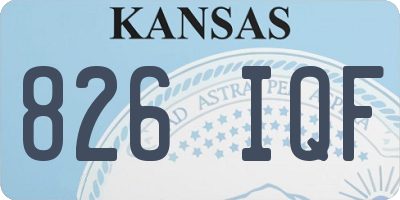 KS license plate 826IQF