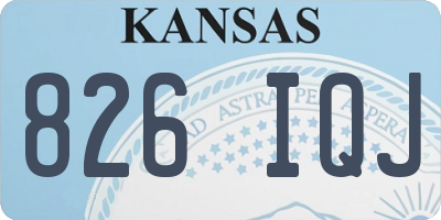 KS license plate 826IQJ