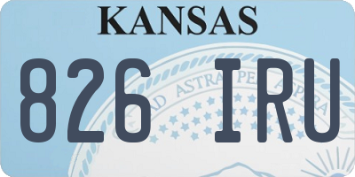 KS license plate 826IRU