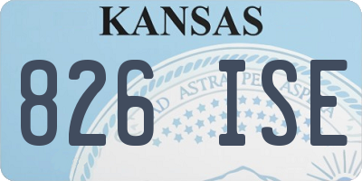 KS license plate 826ISE