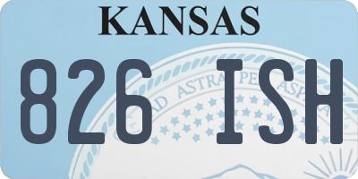 KS license plate 826ISH