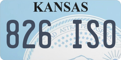 KS license plate 826ISO