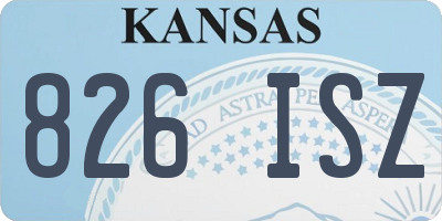 KS license plate 826ISZ