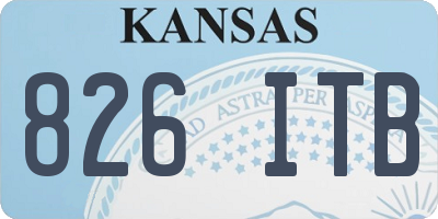 KS license plate 826ITB